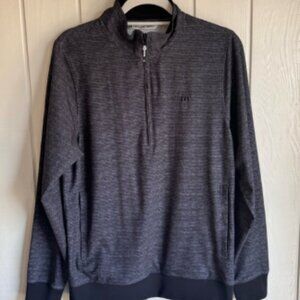 Travis Mathew Dark Gray Quarter Zip Long Sleeve